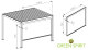 Sonnenrollo Mirador für 3m Pergola Classic und Deluxe anthrazit